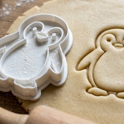Emporte-pièce pingouin 8 cm moule biscuit artisanal