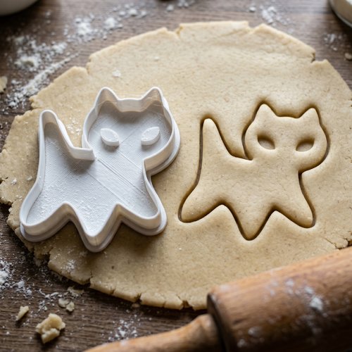 Emporte-piece chat 8 cm - moule biscuit artisanal