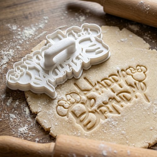 Emporte-pièce anniversaire nœud 8cm biscuits pâtisserie