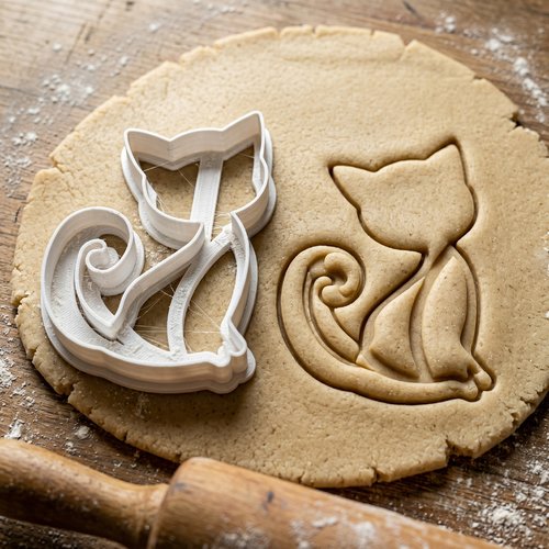 Emporte-pièce chat 8 cm - moule à biscuit artisanal