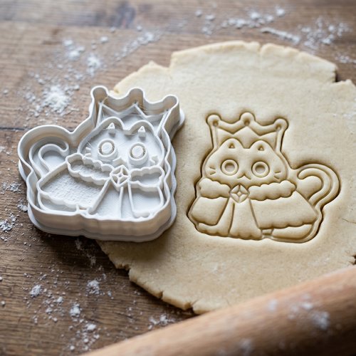 Emporte-pièce chat roi artisanal 8 cm