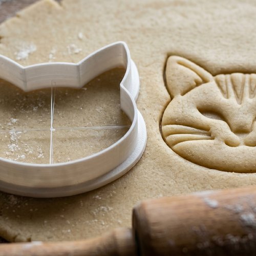 Emporte-pièce chat 8 cm - moule tête de chat pour biscuits