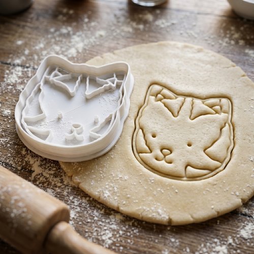 Emporte-piece chat 8 cm - moule a biscuit artisanal