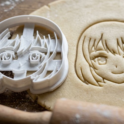 Emporte-pièce manga fille 8 cm moule biscuit