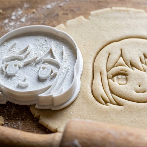 Emporte-piece manga fille kawaii 8cm - moule biscuit artisanal