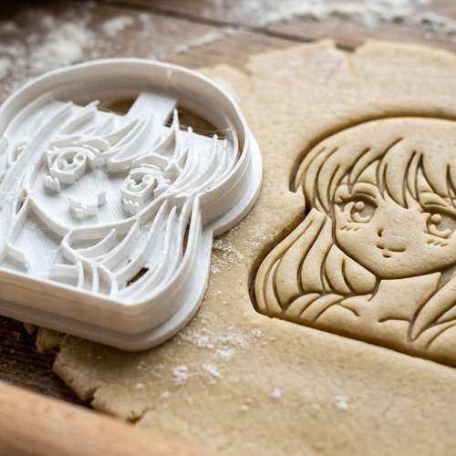 Emporte-piece manga fille 8cm - moule biscuit artisanal