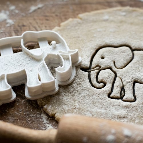 Emporte-pièce éléphant 8 cm - moule biscuit artisanal