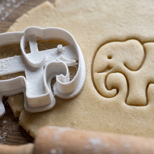 Emporte-pièce éléphant 8cm pour biscuits et pâtisserie