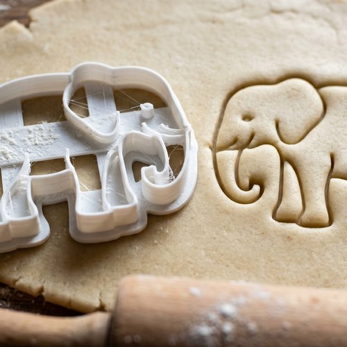 Emporte-piece elephant 8cm - moule biscuit artisanal