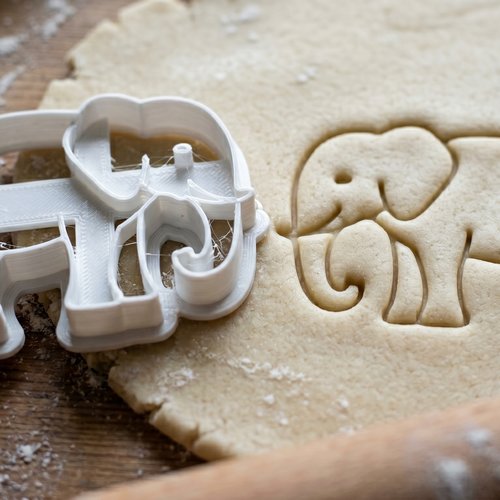 Emporte-piece elephant 8 cm pour biscuits et patisserie
