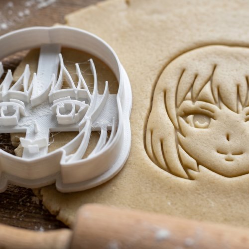 Emporte-piece visage manga moule biscuit anime 8 cm artisanal