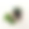 Bracelet kumihimo / vert-aune / bracelet tissé / 100% coton