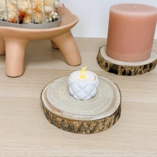 Bougeoir altis | décoration moderne 3d | porte-bougie led, bougeoir | + 10 couleurs disponibles