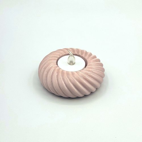 Bougeoir spirale - porte-bougie à led - impression 3d