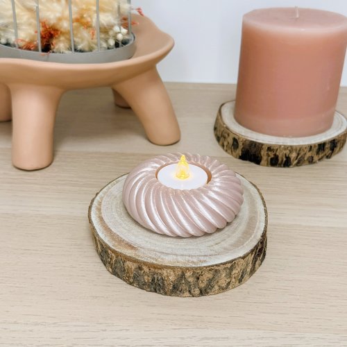 Bougeoir spirale | décoration moderne 3d | porte-bougie led, bougeoir | + 10 couleurs disponibles