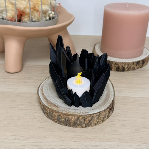 Bougeoir eclipse | décoration moderne 3d | porte-bougie led, bougeoir | + 10 couleurs disponibles