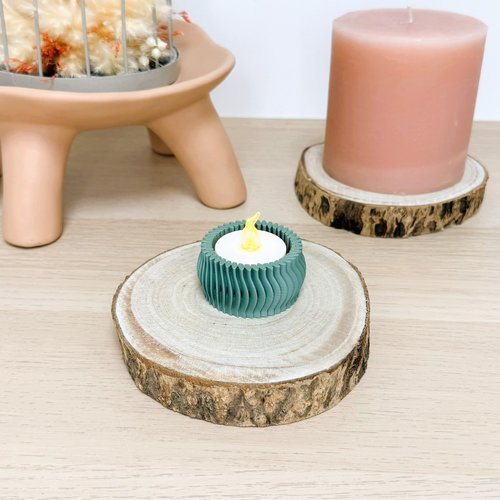 Bougeoir ondine | décoration moderne 3d | porte-bougie led, bougeoir | + 10 couleurs disponibles