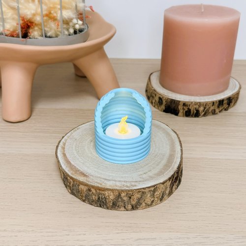 Bougeoir elios | décoration moderne 3d | porte-bougie led, bougeoir | + 10 couleurs disponibles