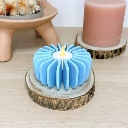 Bougeoir aeris | décoration moderne 3d | porte-bougie led, bougeoir | + 10 couleurs disponibles