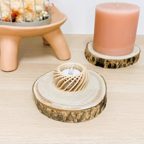 Bougeoir trissa | décoration moderne 3d | porte-bougie led, bougeoir | + 10 couleurs disponibles