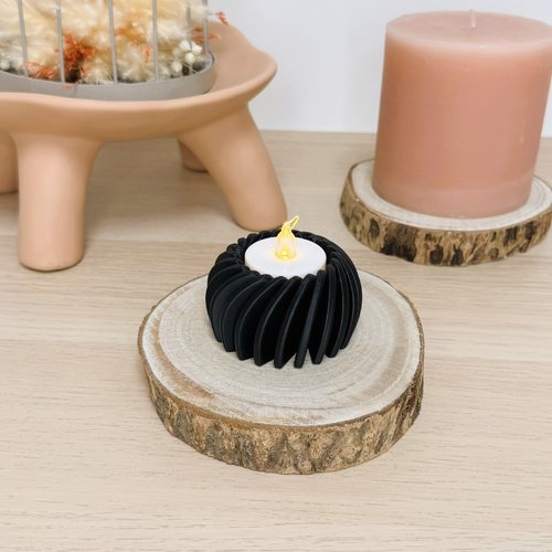 Bougeoir piro | décoration moderne 3d | porte-bougie led, bougeoir | + 10 couleurs disponibles