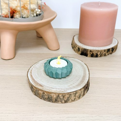 Bougeoir flamea | décoration moderne 3d | porte-bougie led, bougeoir | + 10 couleurs disponibles