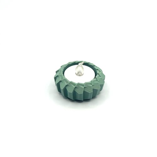 Bougeoir flamea - porte-bougie à led - impression 3d
