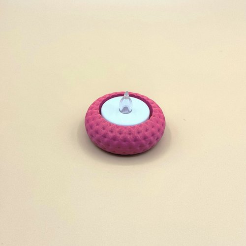 Bougeoir nocta - porte-bougie à led - impression 3d