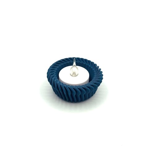 Bougeoir linea - porte-bougie à led - impression 3d