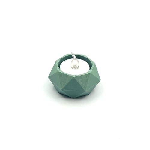 Bougeoir solis - porte-bougie à led - impression 3d
