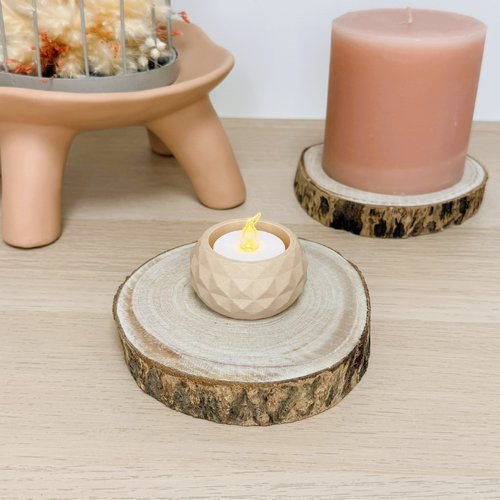 Bougeoir luminis | décoration moderne 3d | porte-bougie led, bougeoir | + 10 couleurs disponibles