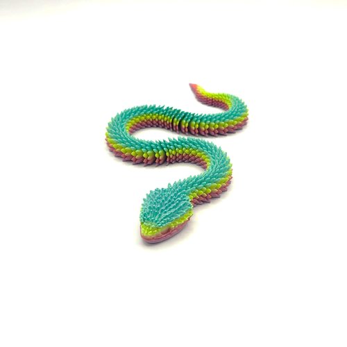 Figurine serpent du désert | aspidion - arc en ciel - impression 3d
