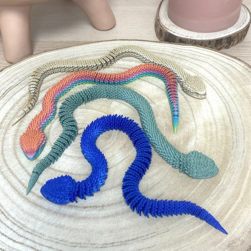 Figurine aspidion : serpent du désert 3d | décoration reptile | taille m | +10 couleurs dispo !