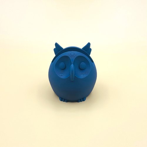 Figurine owloptic | chouette porte-lunettes - navy - impression 3d