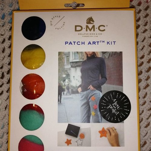 Kit patch laine cardée dmc