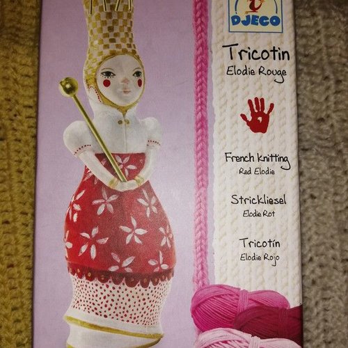 Kit tricotin elodie rouge djeco