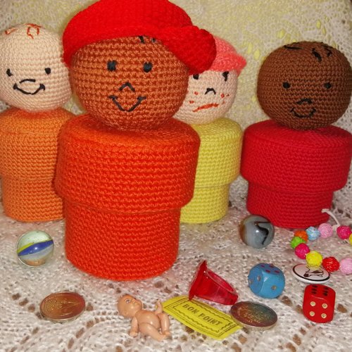 Tutoriel de crochet boite à trésors petit bonhomme