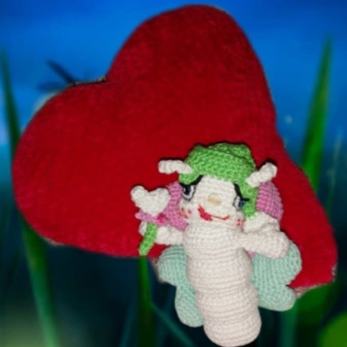 Tutoriel de crochel la luciole amoureuse et son cocon coeur
