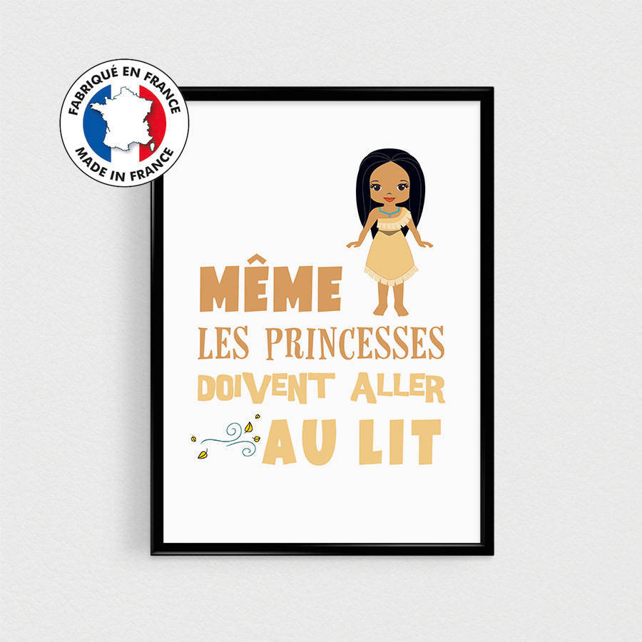 Promo Lot De 4 Posters 21x30cm Citations Princesse Version2 Poster Pour Enfant Pour Cadres Decoration Chambre Un Grand Marche