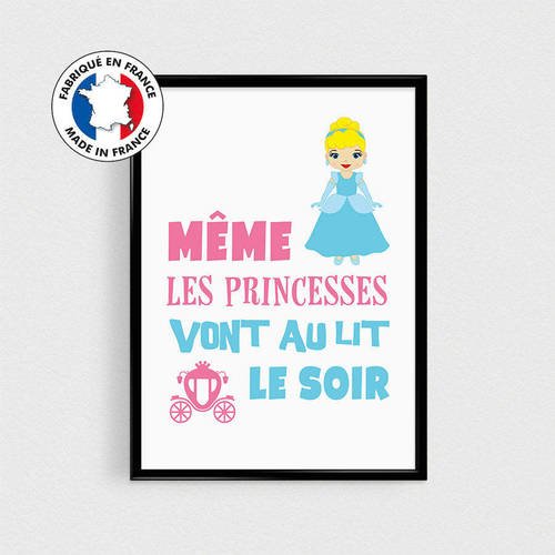 Affiche Citation Princesse Poster Pour Enfant Esprit Scandinave Poster Humour Couleurs Decoration Princesses Un Grand Marche