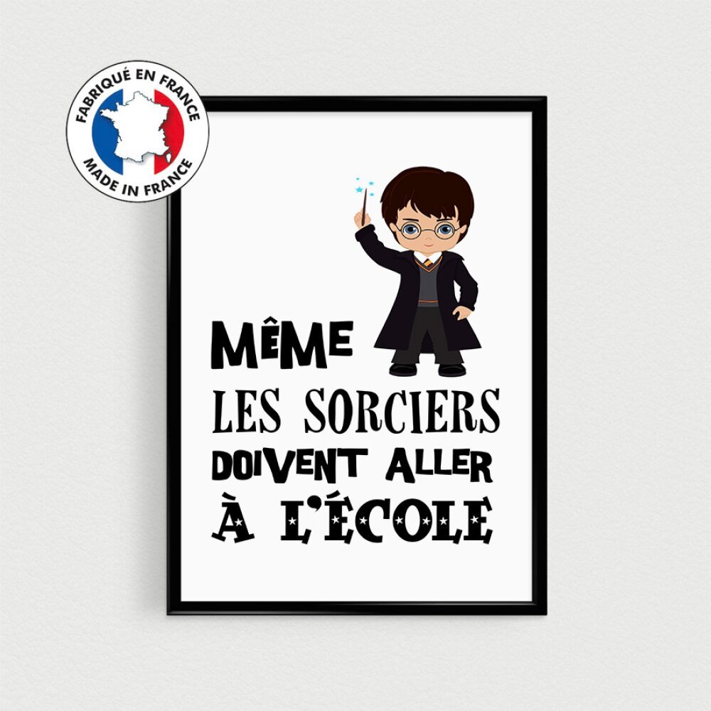 Posters De Citations Sorciers Pour Decoration Chambre D Enfant Caricature Un Grand Marche