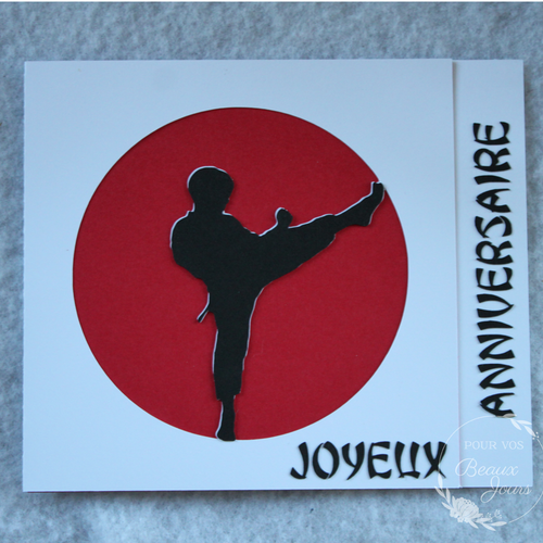 Carte D Anniversaire Karate Un Grand Marche