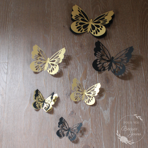 L'envolée de papillons "art déco"
