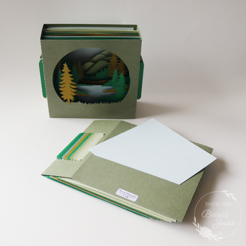 Carte anniversaire "paysage de montagne"