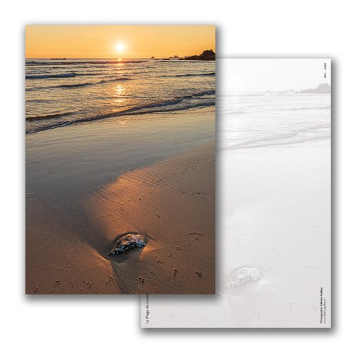 Carte postale a5 - la plage de lostmarc'h, presqu'île de crozon, finistère