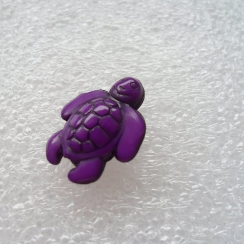 Perle tortue couleur violet acrylique