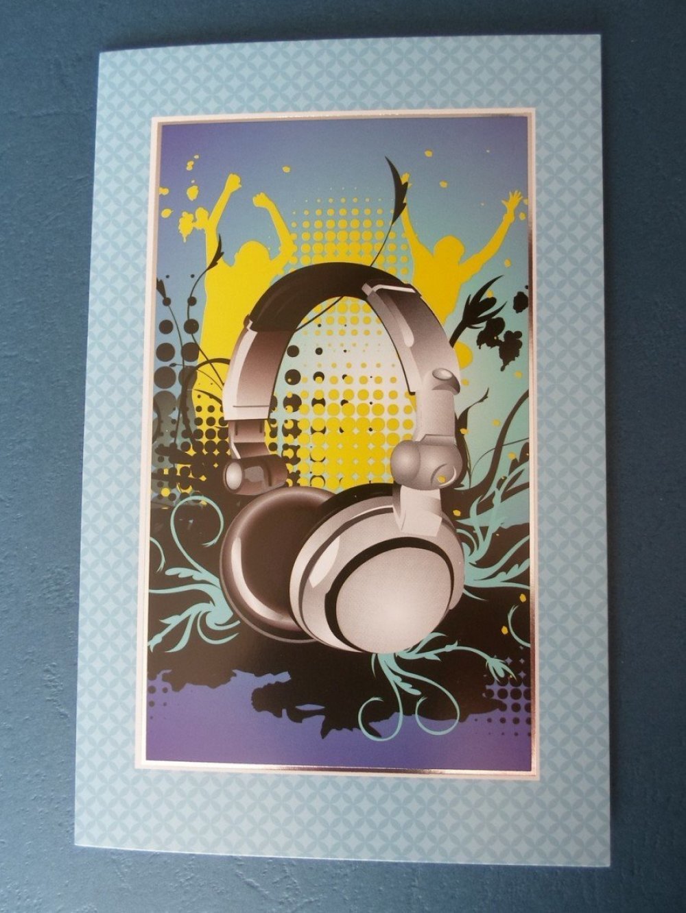 Carte De Voeux Double Casque De Musique Dj Un Grand Marche Carte De Voeux Double Casque De Musique Dj Un Grand Marche