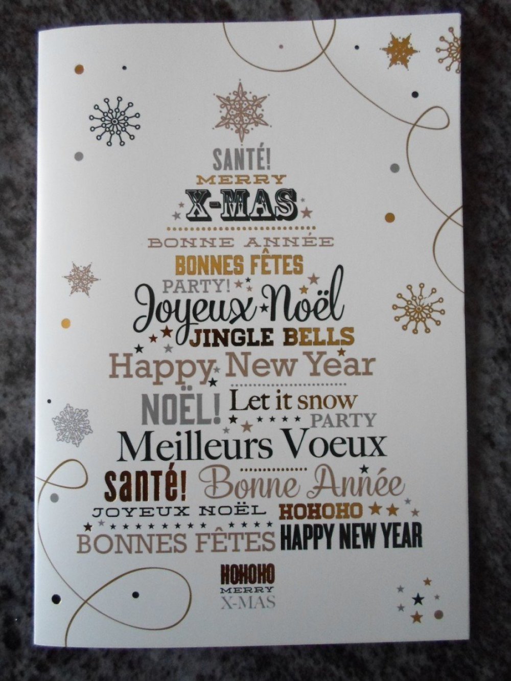 Carte De Voeux Double Joyeux Noel Bonne Annee Un Grand Marche