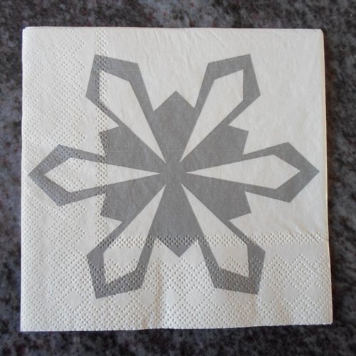 Serviette en papier flocons de neiges / etoiles