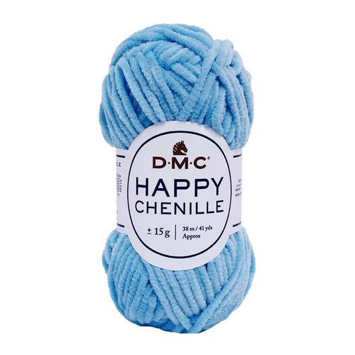 Happy chenille bleu ciel col.17